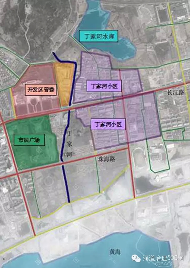 丁家河位置-河道生态治理 丁家河位置-河道生态治理