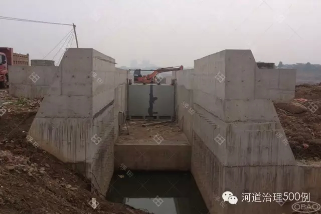 福田河修建的泄洪闸 福田河修建的泄洪闸