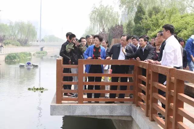 北京市市长王安顺一行考察调研马草河水生态综合治理工程 北京市市长王安顺一行考察调研马草河水生态综合治理工程