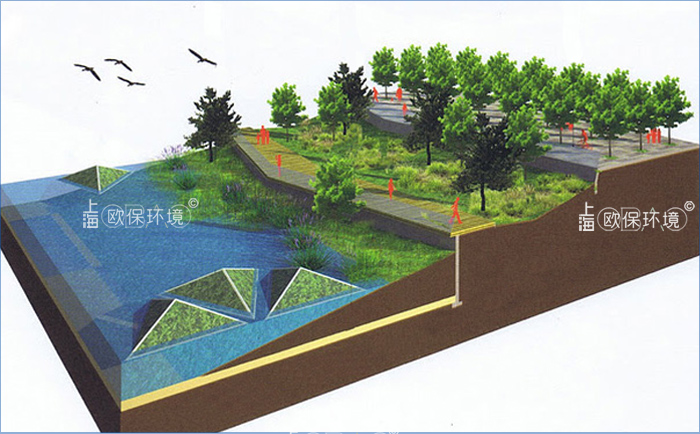 欧堡-II&ldquo;欧堡水下森林卫士&rdquo;，具有曝气、生化过滤、物理截留等功效，不需要额外占用岸上空间，可以直接放在河道、池塘中。不影响水体景观、耐行洪冲击。